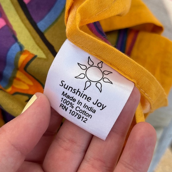 Sunshine joy urban outfitters Janis Joplin 1960s psychedelic rock tapestry - Picture 4 of 4